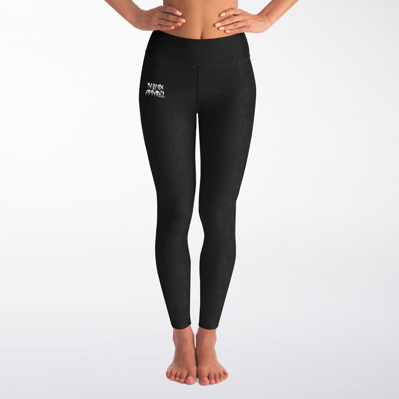 Dukiri_Rose_Petals_Black_Yoga_Leggings