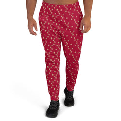 Christmas Bells Burgundy Premium Men's Joggers