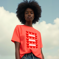 Amour Paprika garment-dyed heavyweight t-shirt