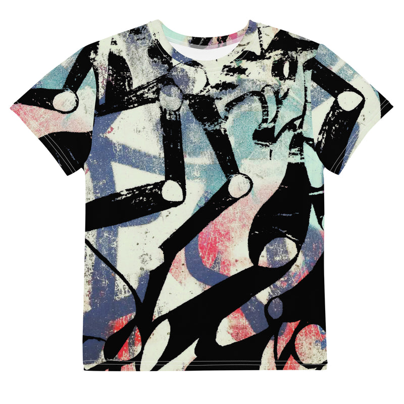 Robot Arms Graffiti Youth crew neck t-shirt