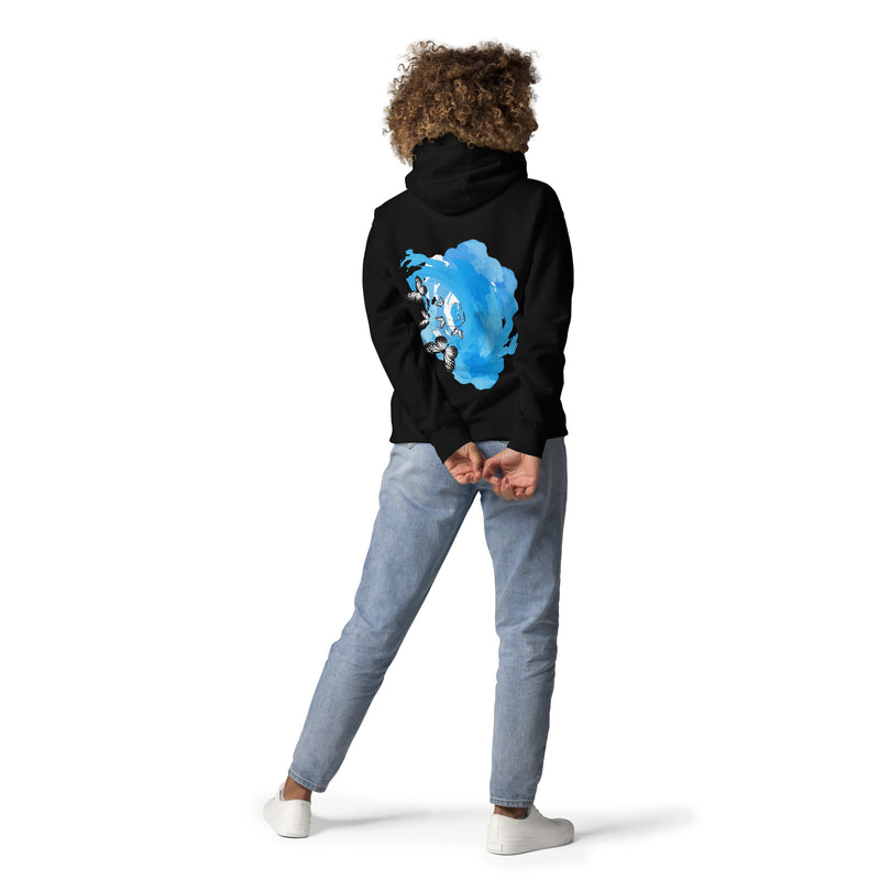 Lucky 7 Butterfly Black Hoodie